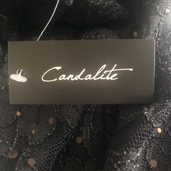 NWT Candalite black sequin lace dress - Picture 7 of 7